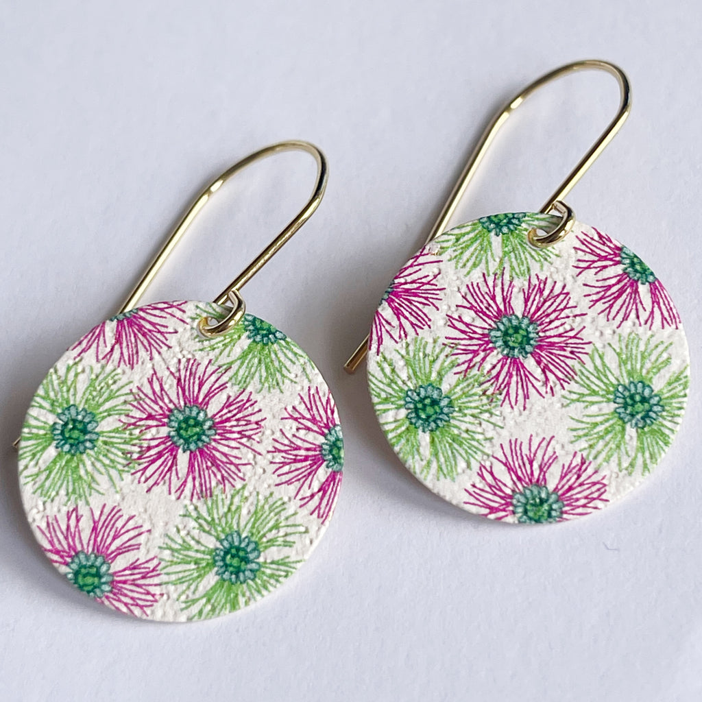ORIGINALS ‘Patterned Discs JC’ - Paperbark Pink and Green