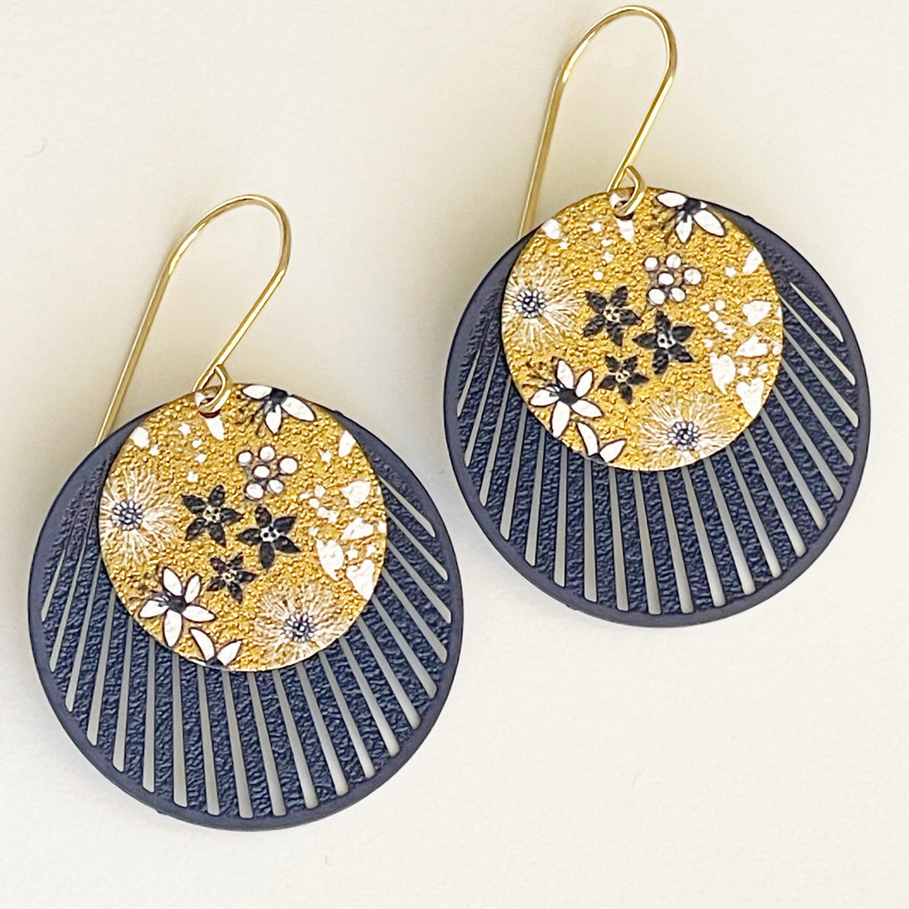 Vintage’ JC Wildflowers Gold/Navy