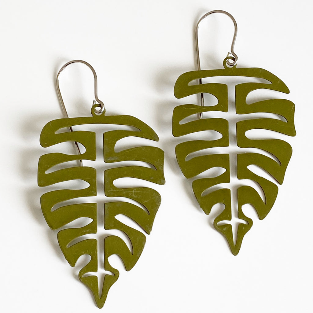 ‘Jurassic Leaves’ in Olive