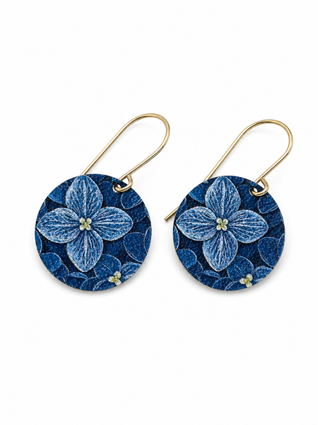 ORIGINALS ‘Patterned Discs’ - Hydrangea Blue