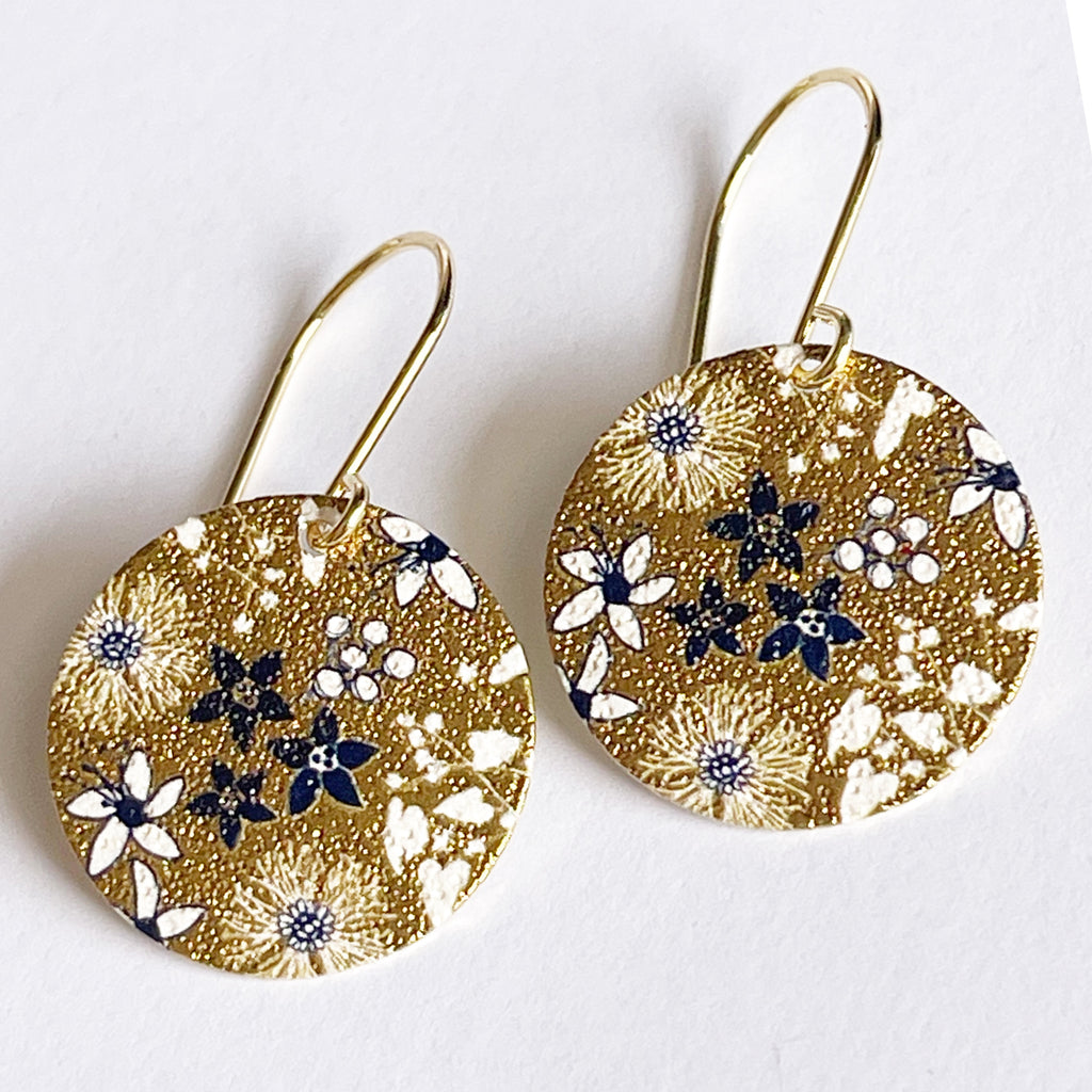 ORIGINALS ‘Patterned Discs JC’ - Wildflowers Gold