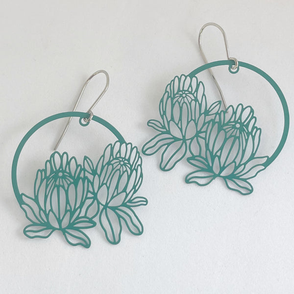 ‘Protea’ in teal