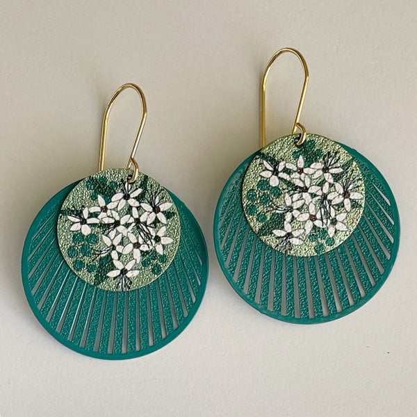 ‘Vintage’ JC Rice Flowers Teal