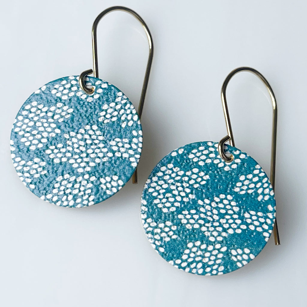 ORIGINALS ‘Patterned Discs JC’ - Water drops marine