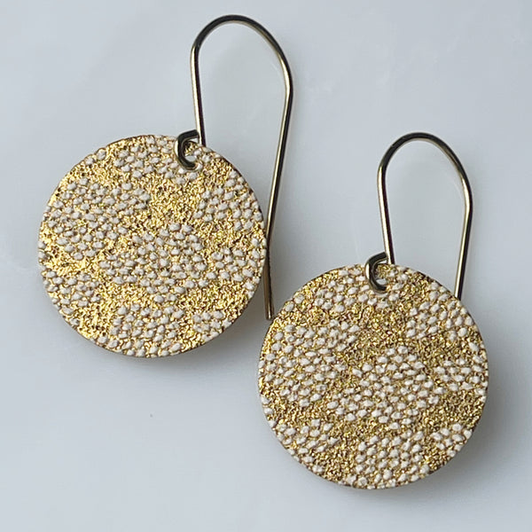 ORIGINALS ‘Patterned Discs JC’ - Water drops gold