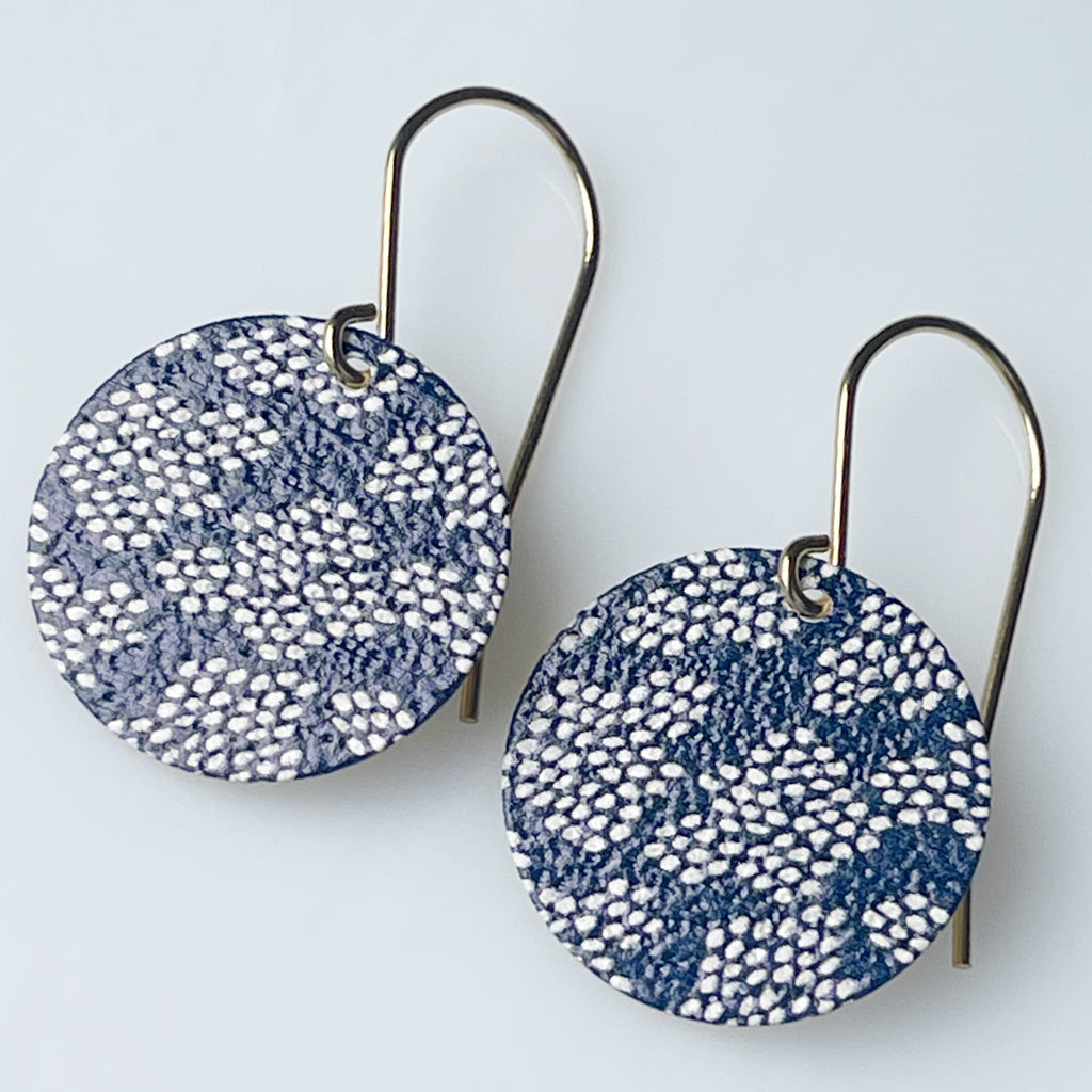 ORIGINALS ‘Patterned Discs JC’ - Water drops navy