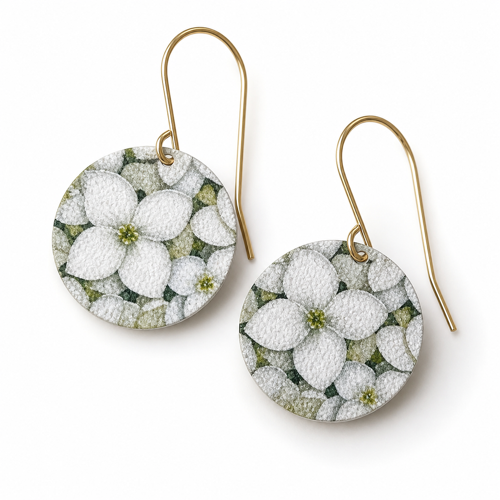ORIGINALS ‘Patterned Discs’ - Hydrangea white