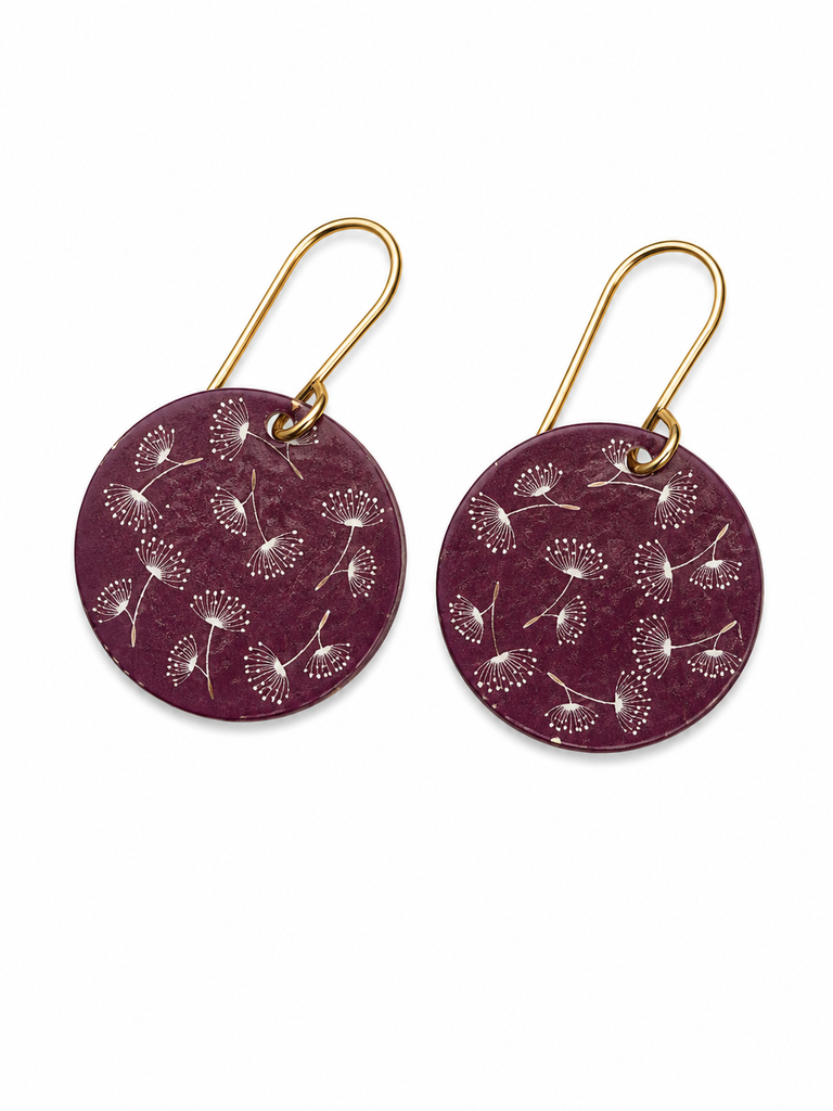 ORIGINALS ‘Patterned Discs’ - Dandelions plum