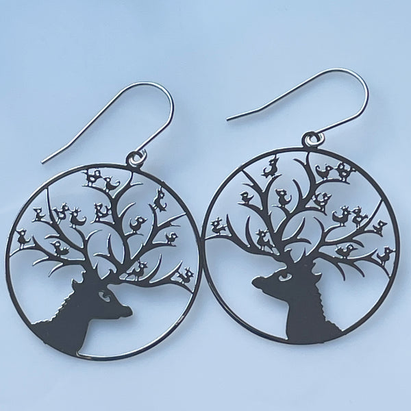 ‘Stag’ in silver’