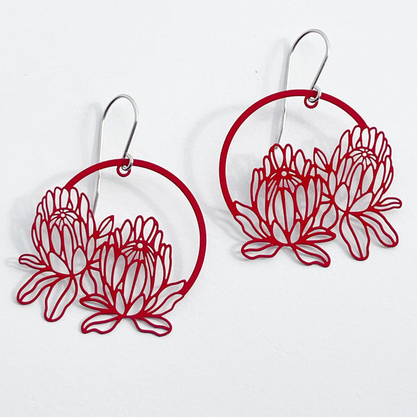 ‘Protea’ in red
