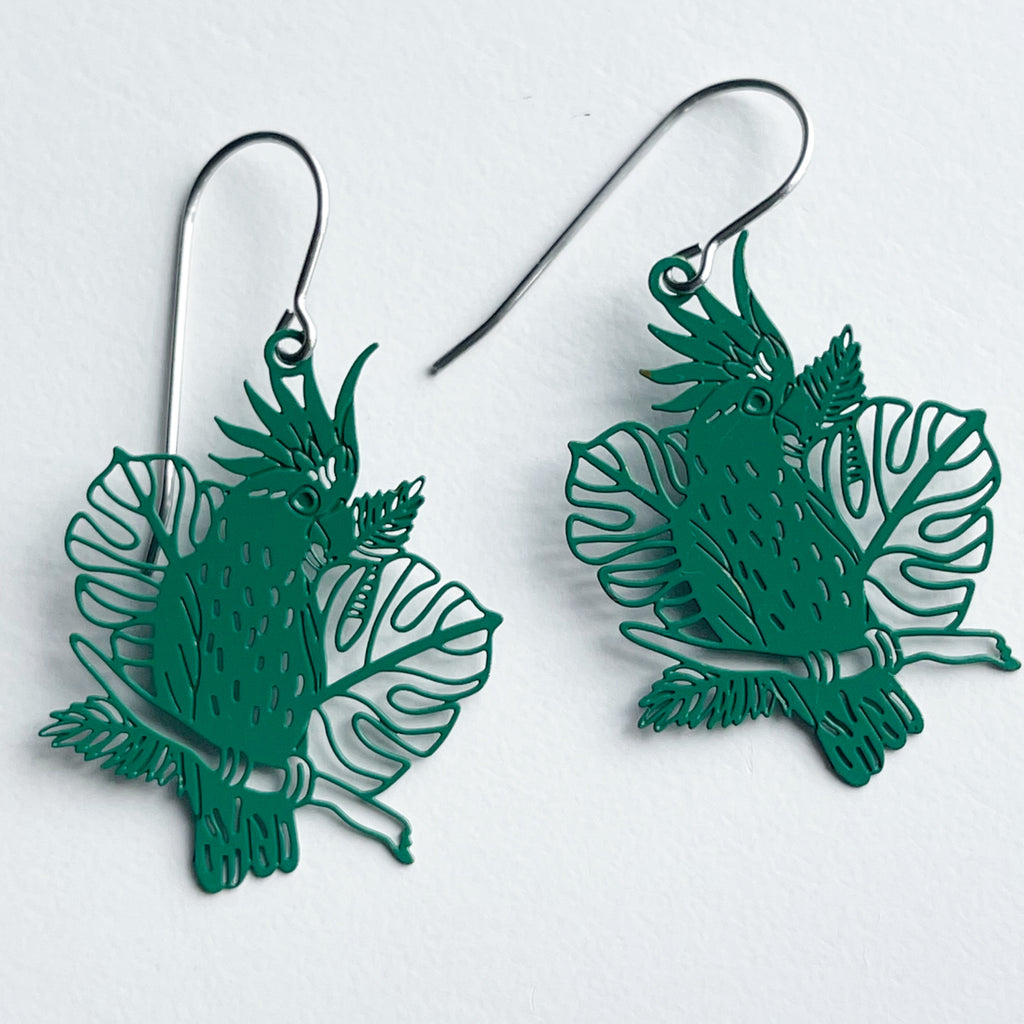 ‘Cockatoo’ in forest green.