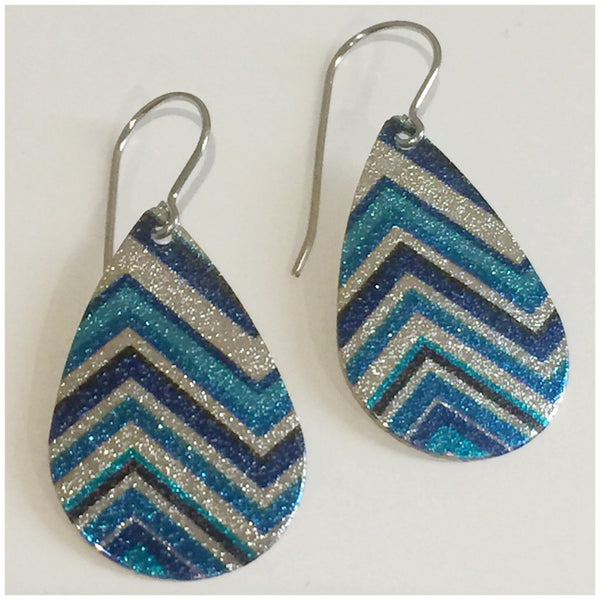 ‘Patterned Teardrops’ - Blues