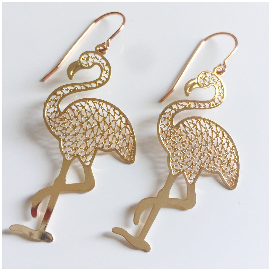 ‘Flamingos’ in gold