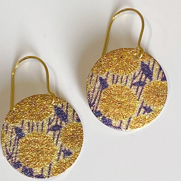 ‘Patterned Discs’ - Marigold Yellow