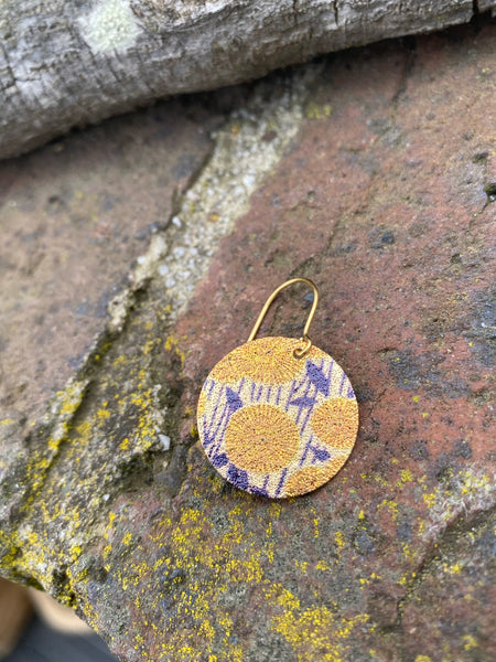 ‘Patterned Discs’ - Marigold Yellow